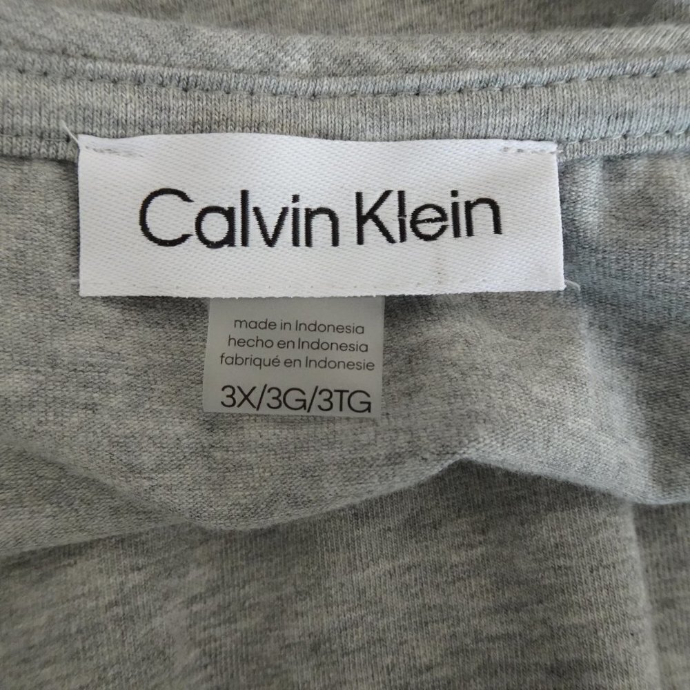 Calvin Klein Sleeveless Dress Women's Plus Size 3X Gray Logo Stretch - Picture 5 of 8